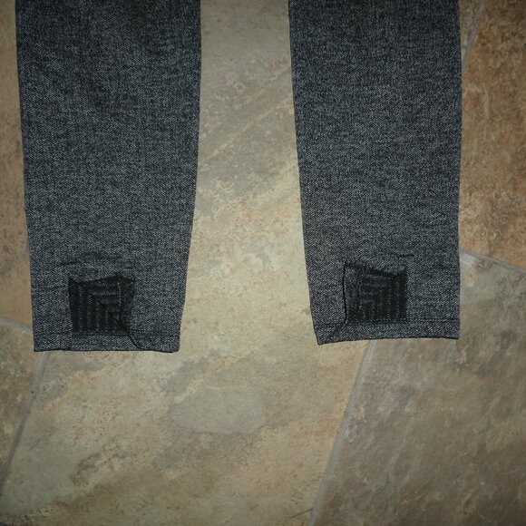 Athleta Metro High Waisted Leggings Herringbone Stretch Pants Womens Medium Gray - Picture 2 of 15